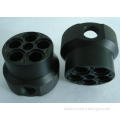 Custom black ABS machined plastic parts by material cutting